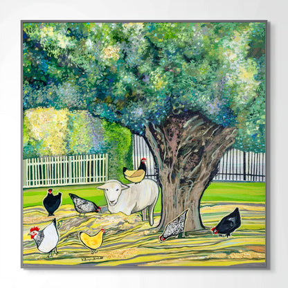 'Lil Flock Of Fluff' canvas Print