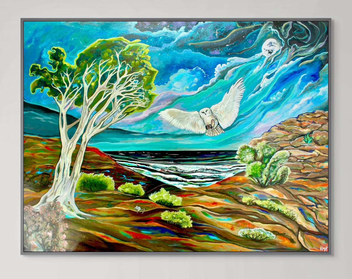 'One FOwl Swoop' canvas Print