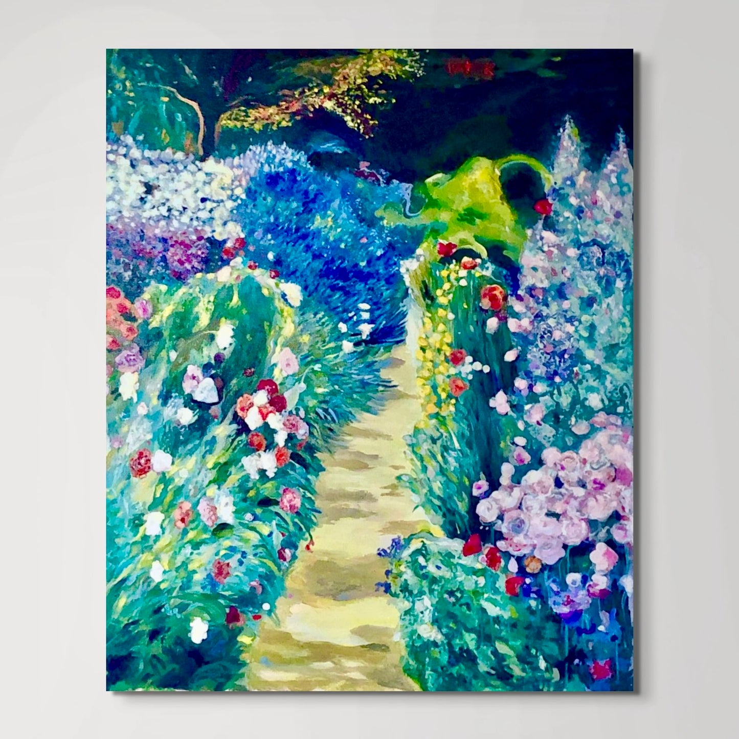 'Down The Garden Path' canvas print