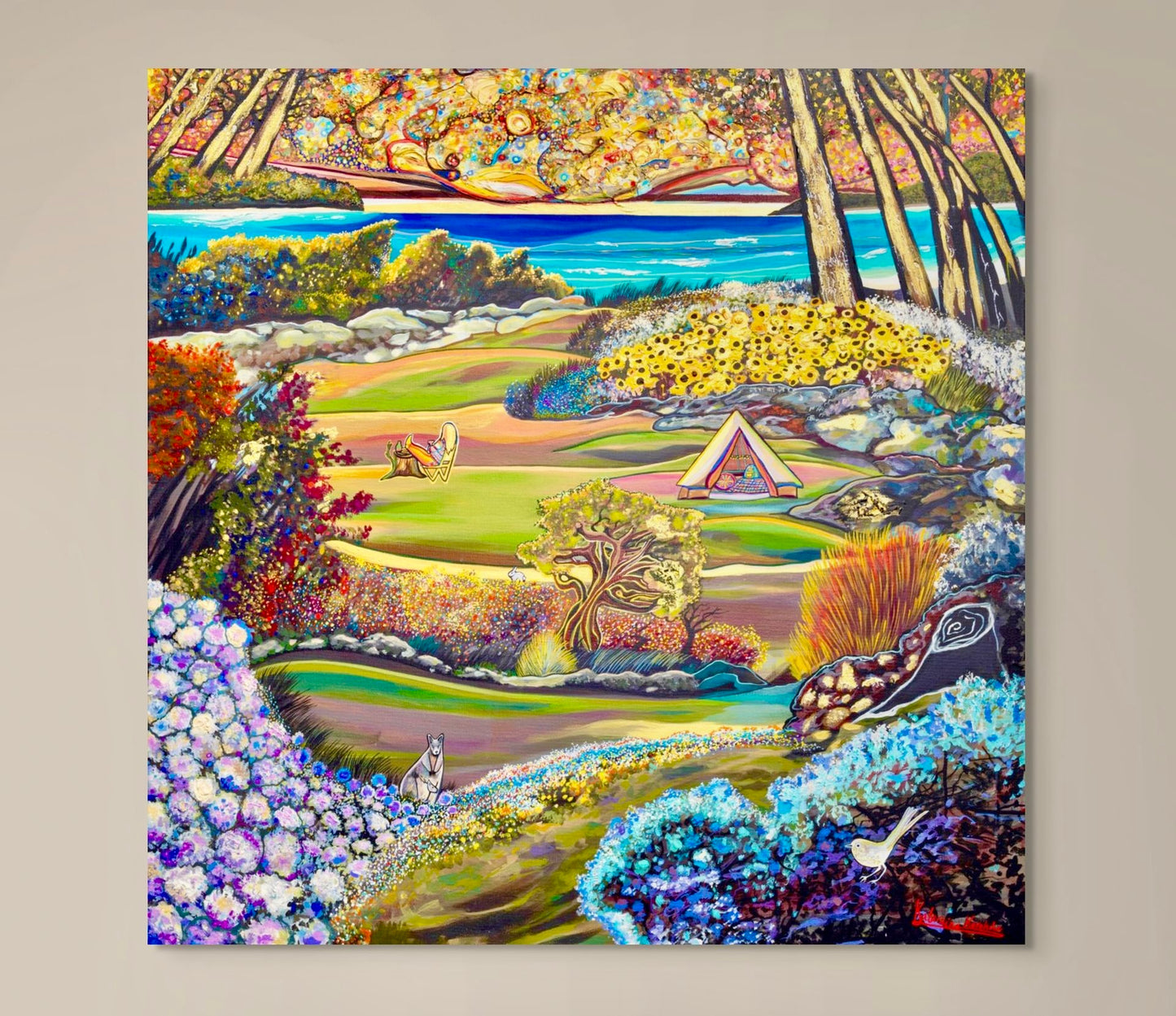 'Golden Moments' canvas print