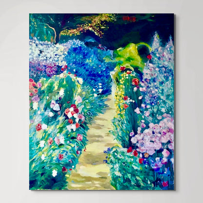 'Down The Garden Path' canvas print