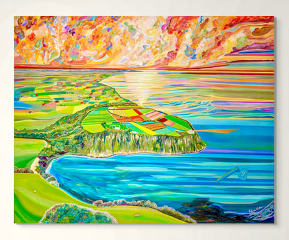 'Tulip Season Upon Table Cape' canvas Print