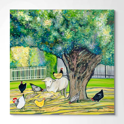 'Lil Flock Of Fluff' canvas Print