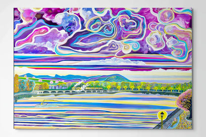 'Riverside Romance' Canvas Print
