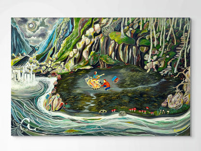 'Down By The River' canvas print