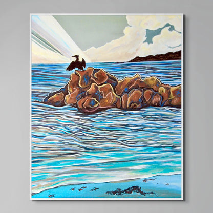 'Ocean Wings' ( Cormorant ) canvas print