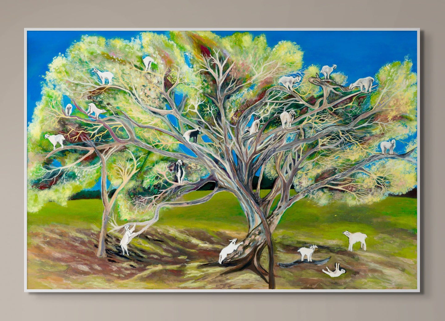 'Goats, They Climb Trees' Canvas Print