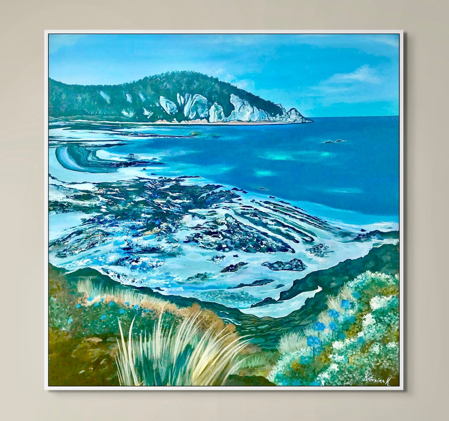 'On The Rocks' canvas print