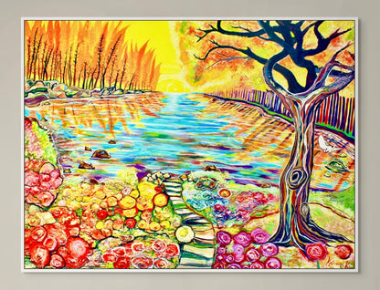 'Marmalade Skies' canvas print