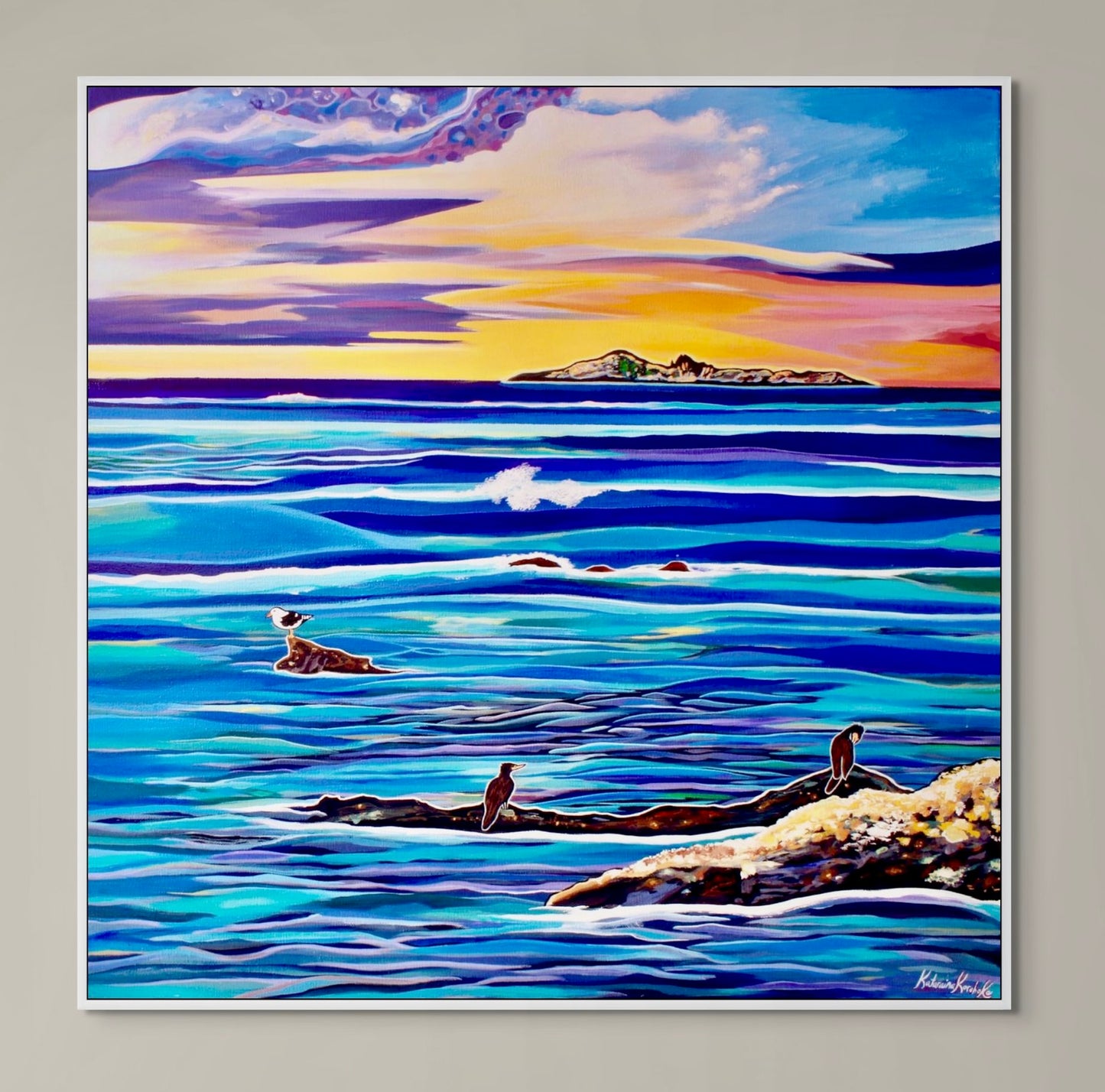 'Holm Sweet Holm' canvas print