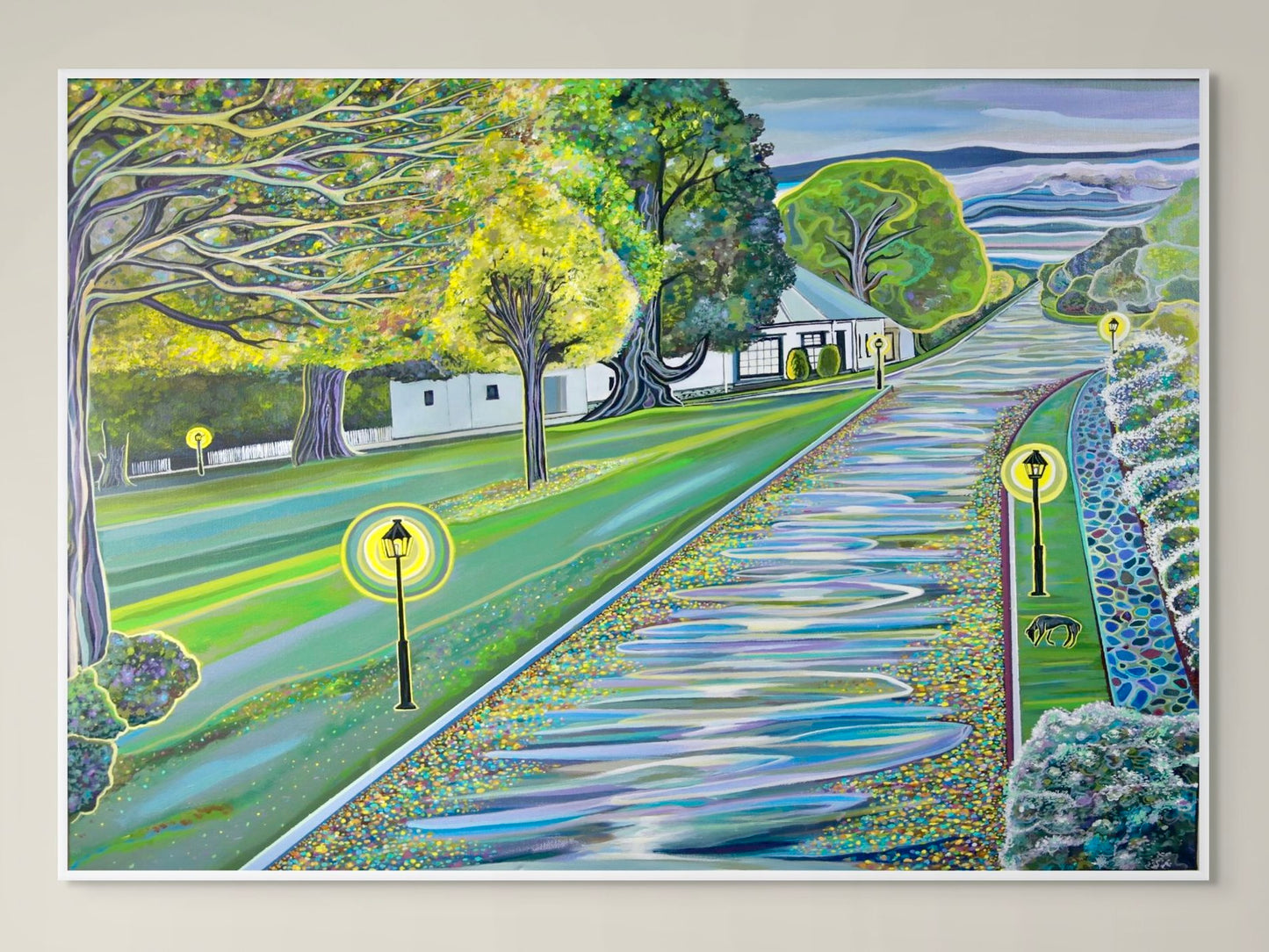 'A Rain Soaked Westbury Day' canvas print