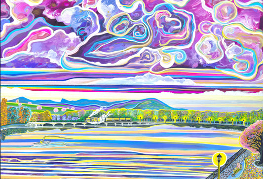 'Riverside Romance' Canvas Print