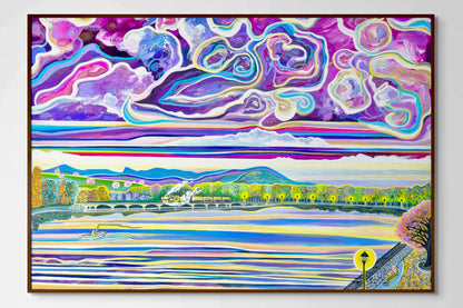 'Riverside Romance' Canvas Print