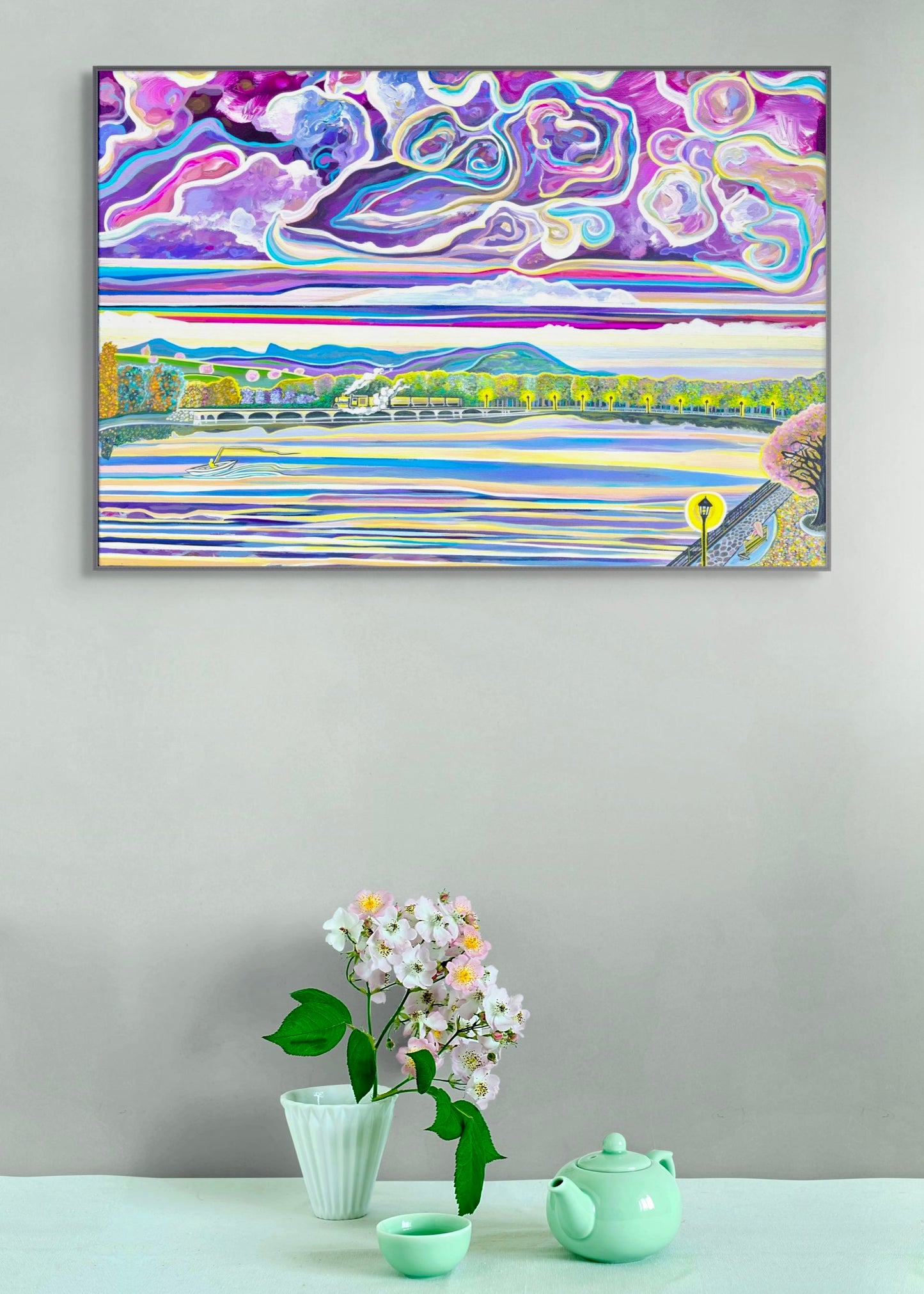 'Riverside Romance' Canvas Print
