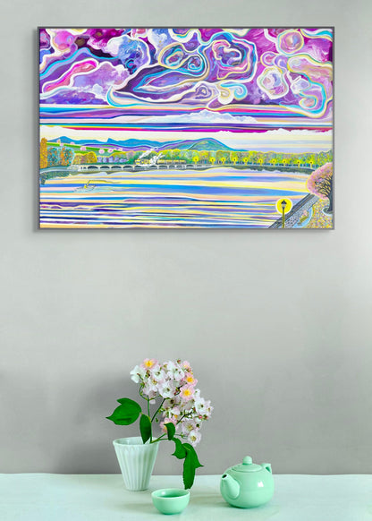'Riverside Romance' Canvas Print