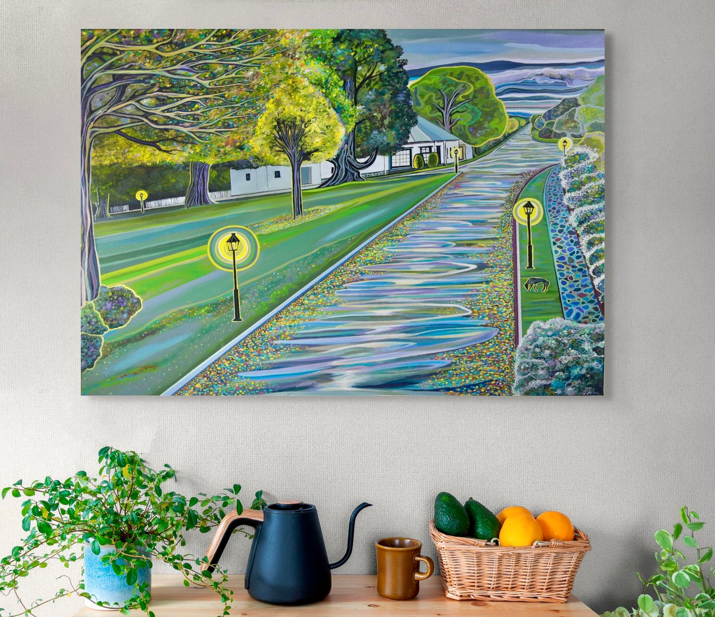 'A Rain Soaked Westbury Day' canvas print