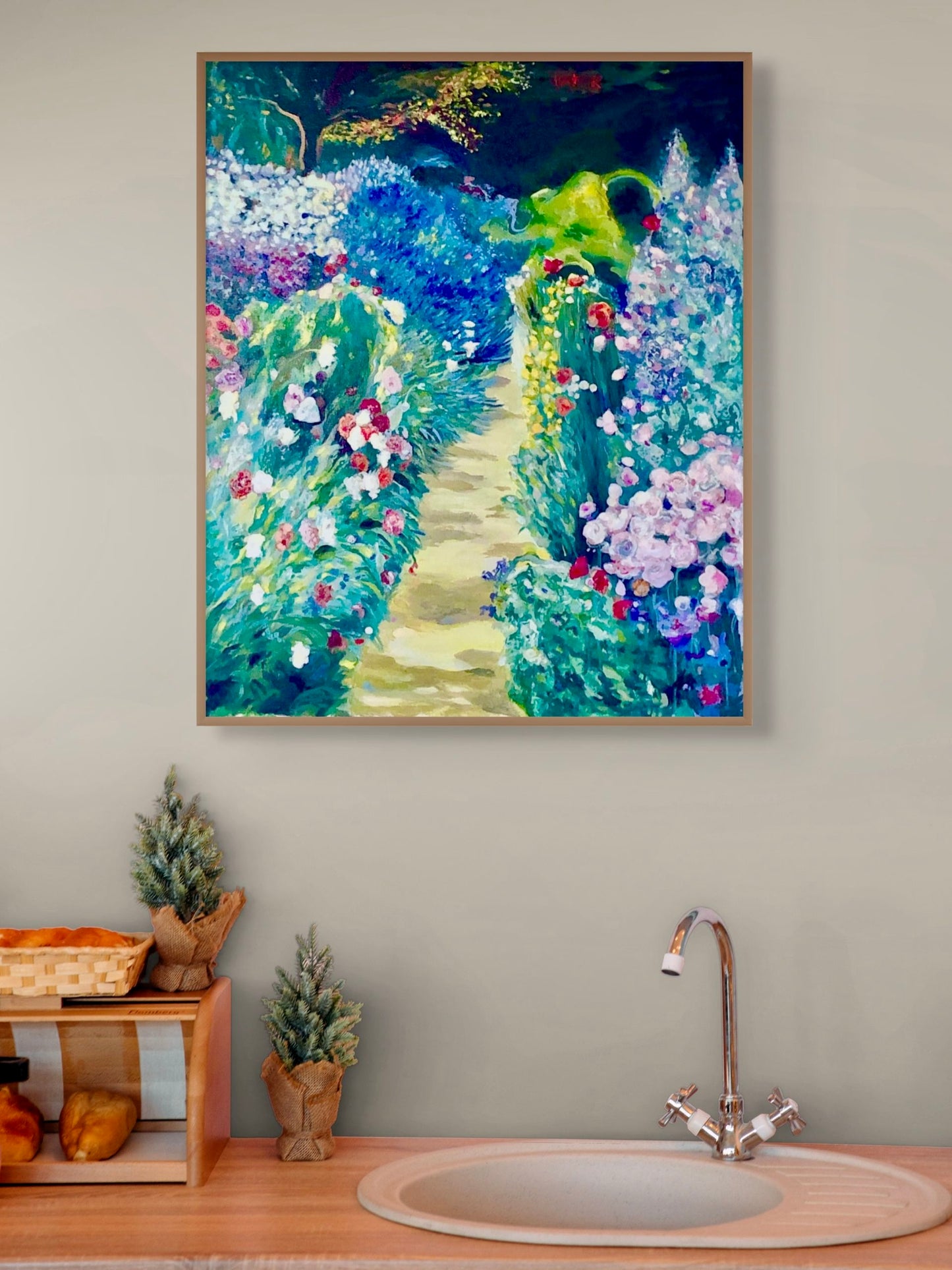 'Down The Garden Path' canvas print