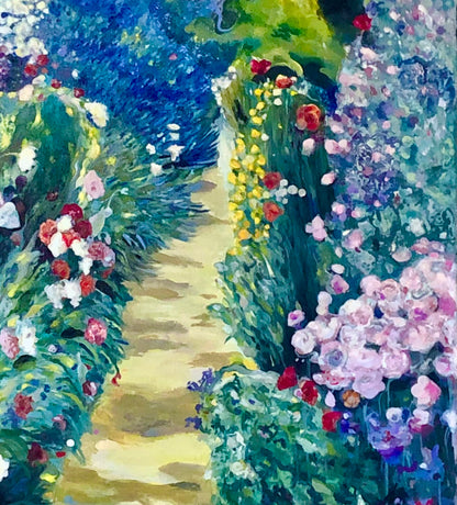 'Down The Garden Path' acrylic print