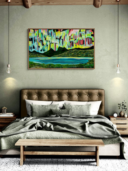 'Lights Of Cradle' canvas print