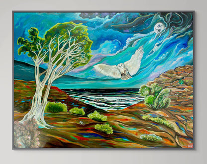 'One FOwl Swoop' canvas Print