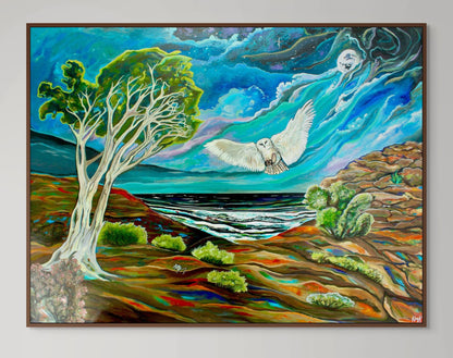 'One FOwl Swoop' canvas Print