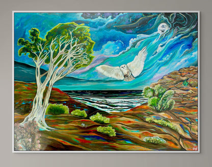 'One FOwl Swoop' canvas Print