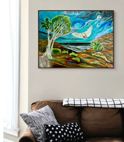 'One FOwl Swoop' canvas Print