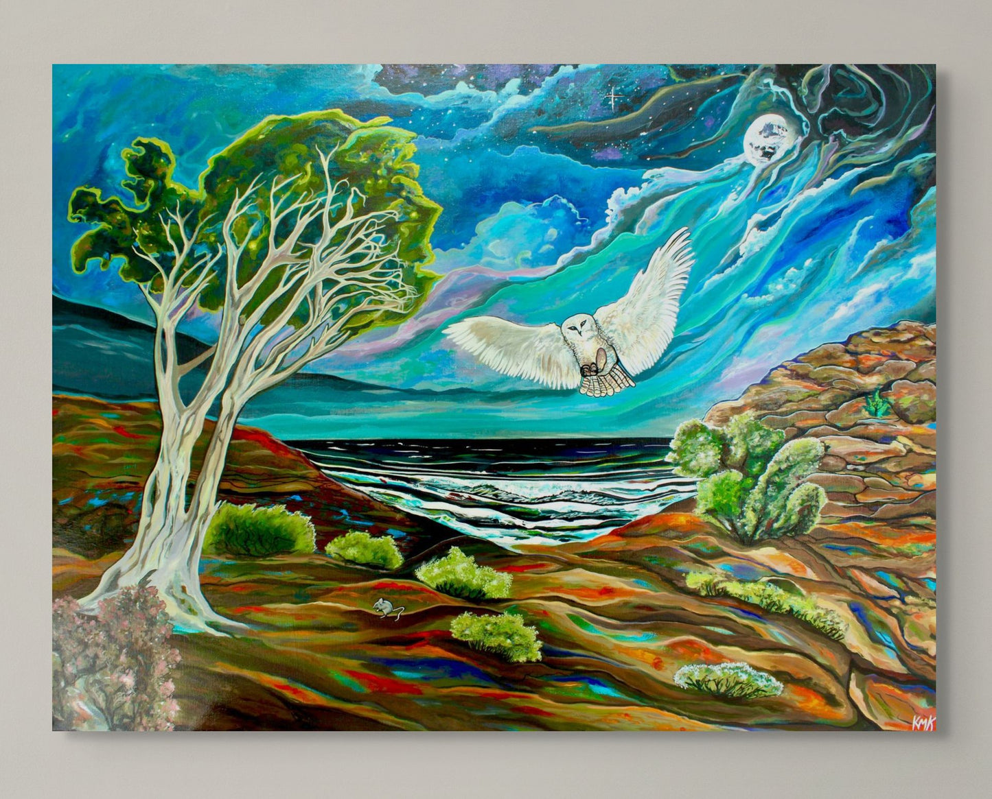 'One FOwl Swoop' canvas Print