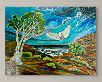 'One FOwl Swoop' canvas Print