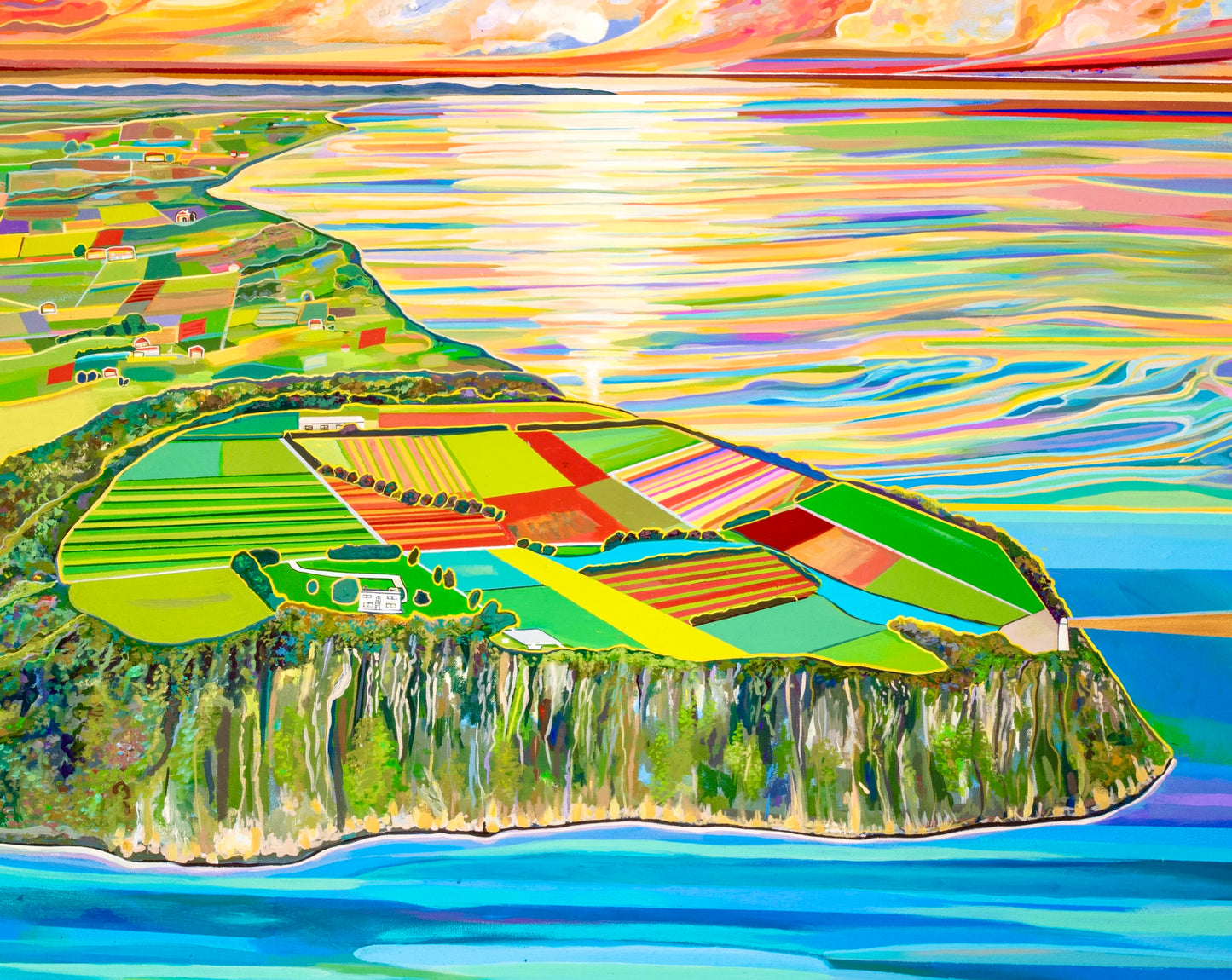 'Tulip Season Upon Table Cape' canvas Print