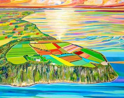 'Tulip Season Upon Table Cape' canvas Print