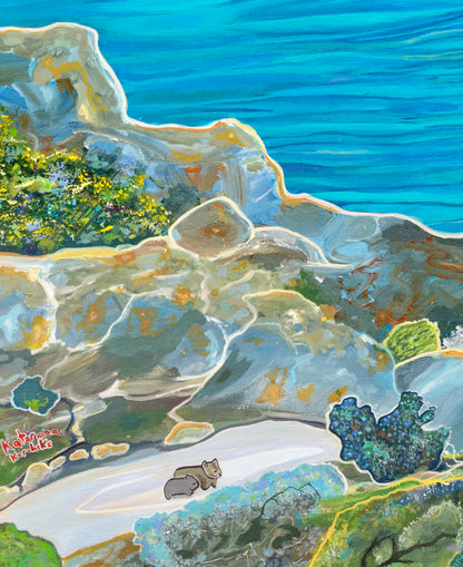 'Wineglass Bay Holiday' acrylic print