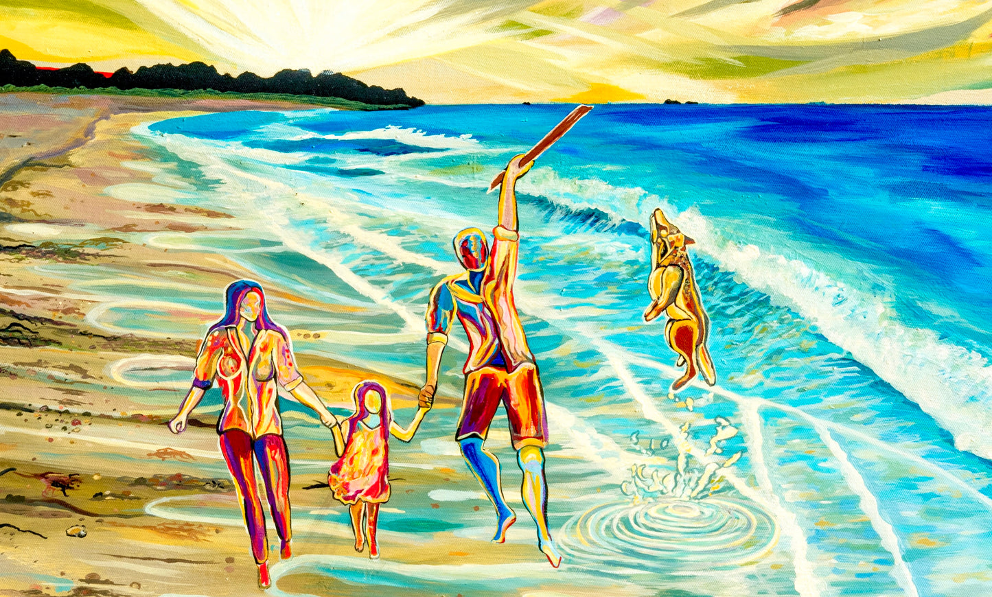 'Day Out At The Beach' acrylic print