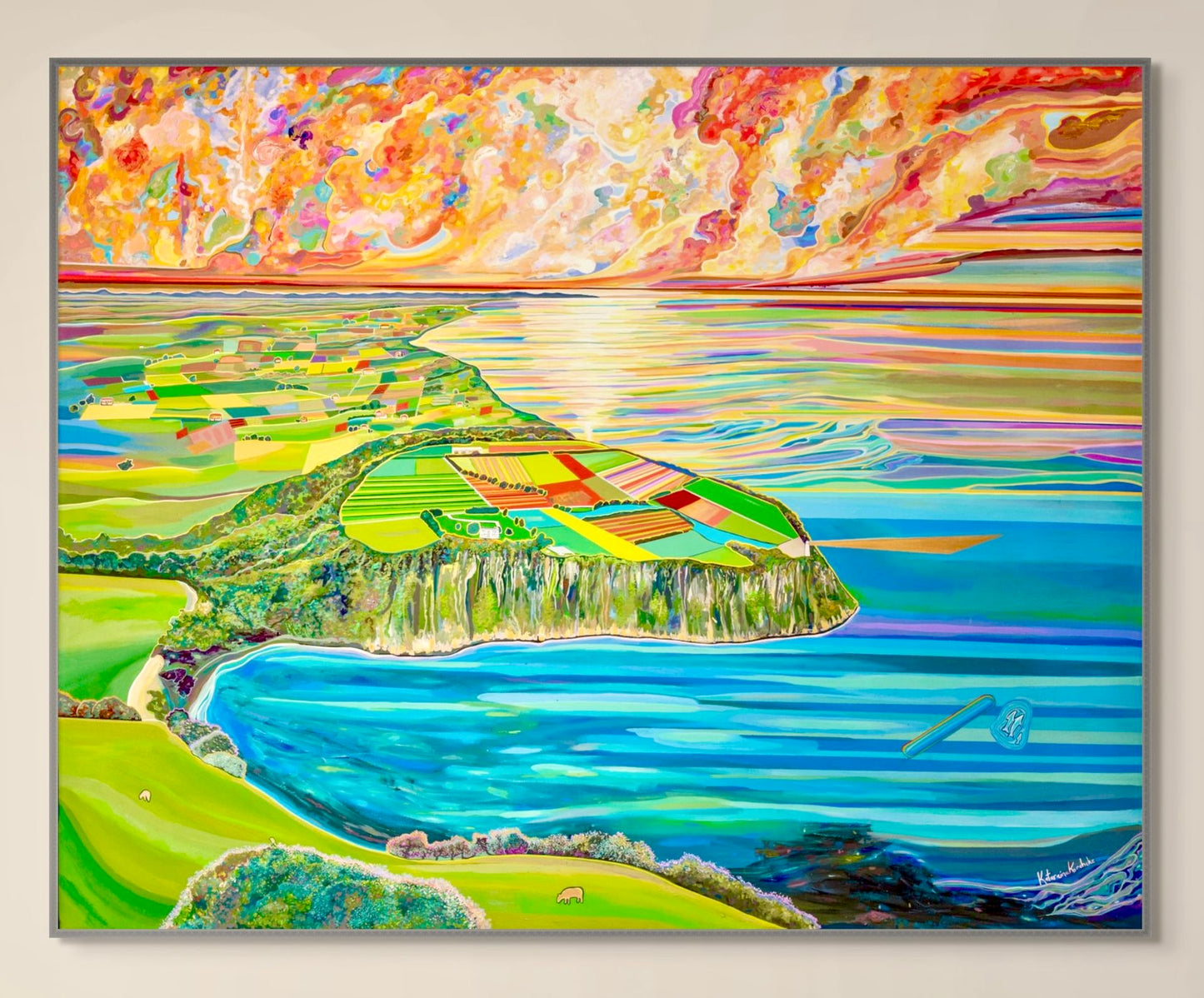 'Tulip Season Upon Table Cape' canvas Print