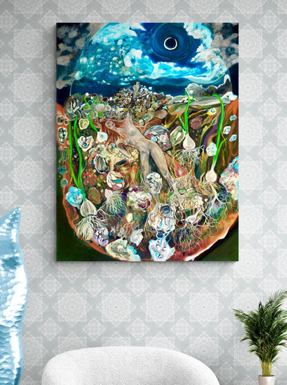 'Dark Of The Moon Women' Canvas Print
