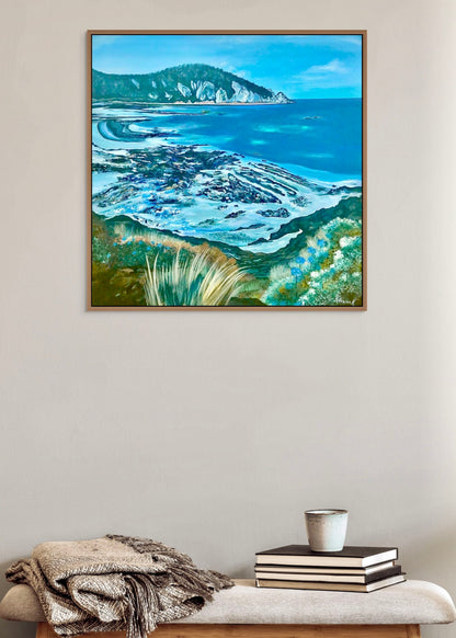 'On The Rocks' canvas print