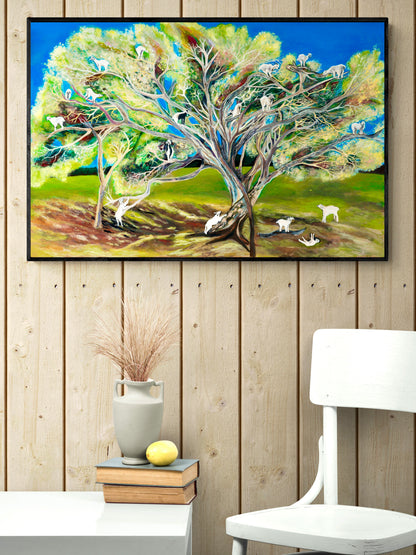 'Goats, They Climb Trees' Canvas Print