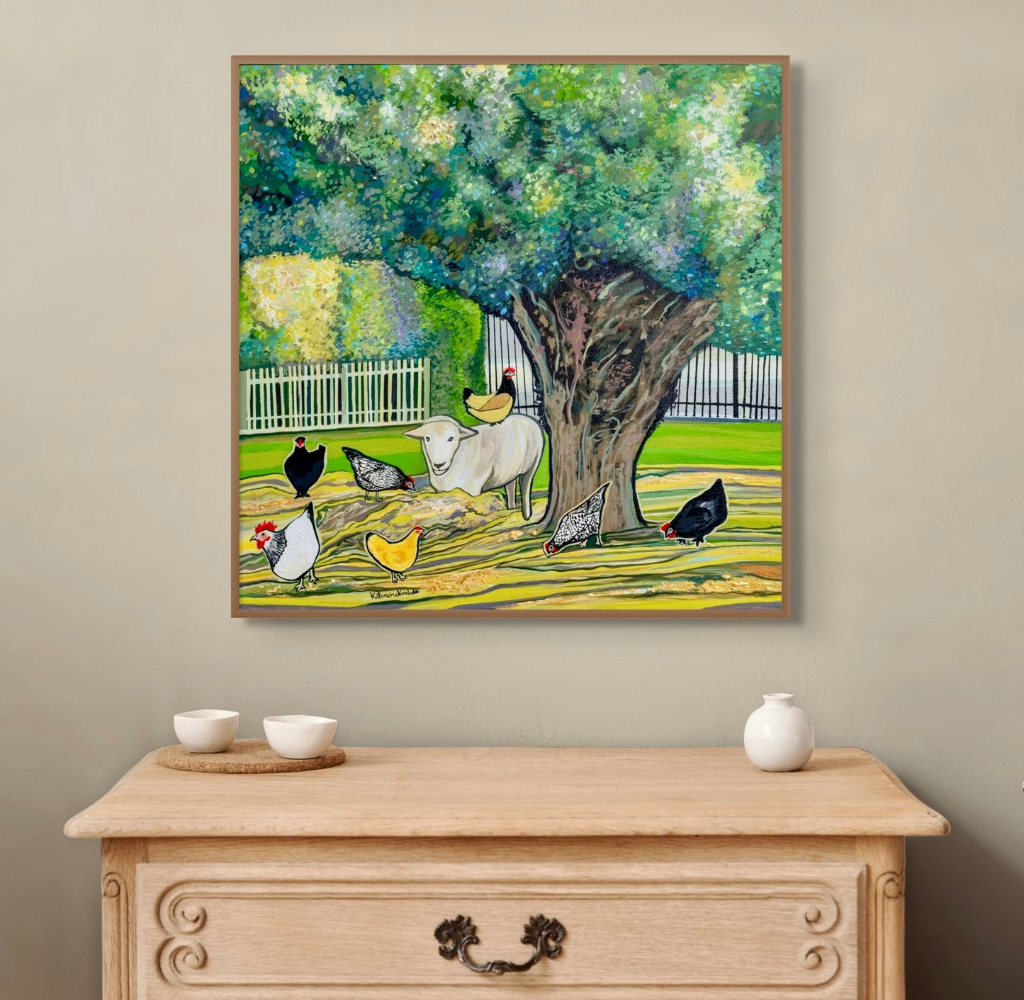 'Lil Flock Of Fluff' canvas Print