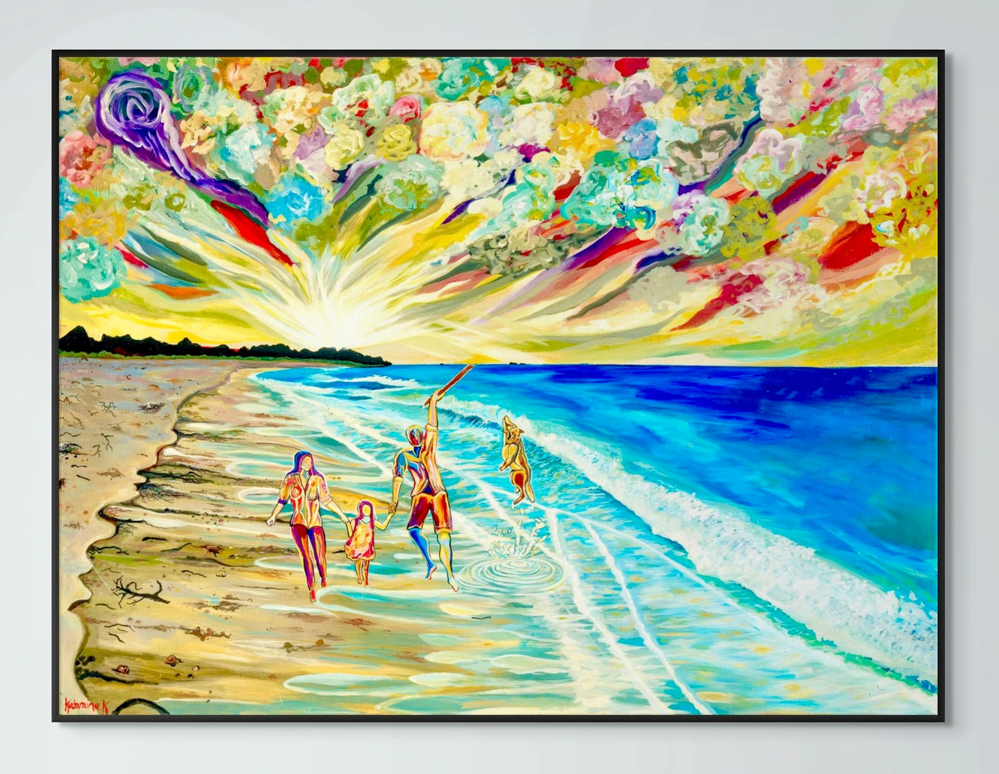 'Day Out At The Beach' canvas Print