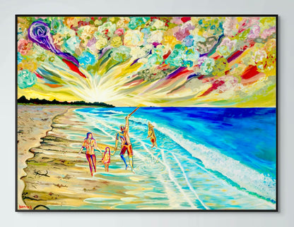 'Day Out At The Beach' canvas Print