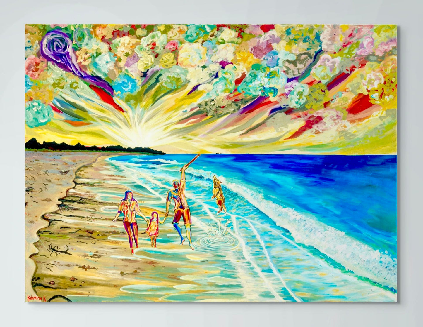 'Day Out At The Beach' canvas Print