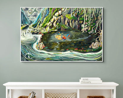 'Down By The River' canvas print