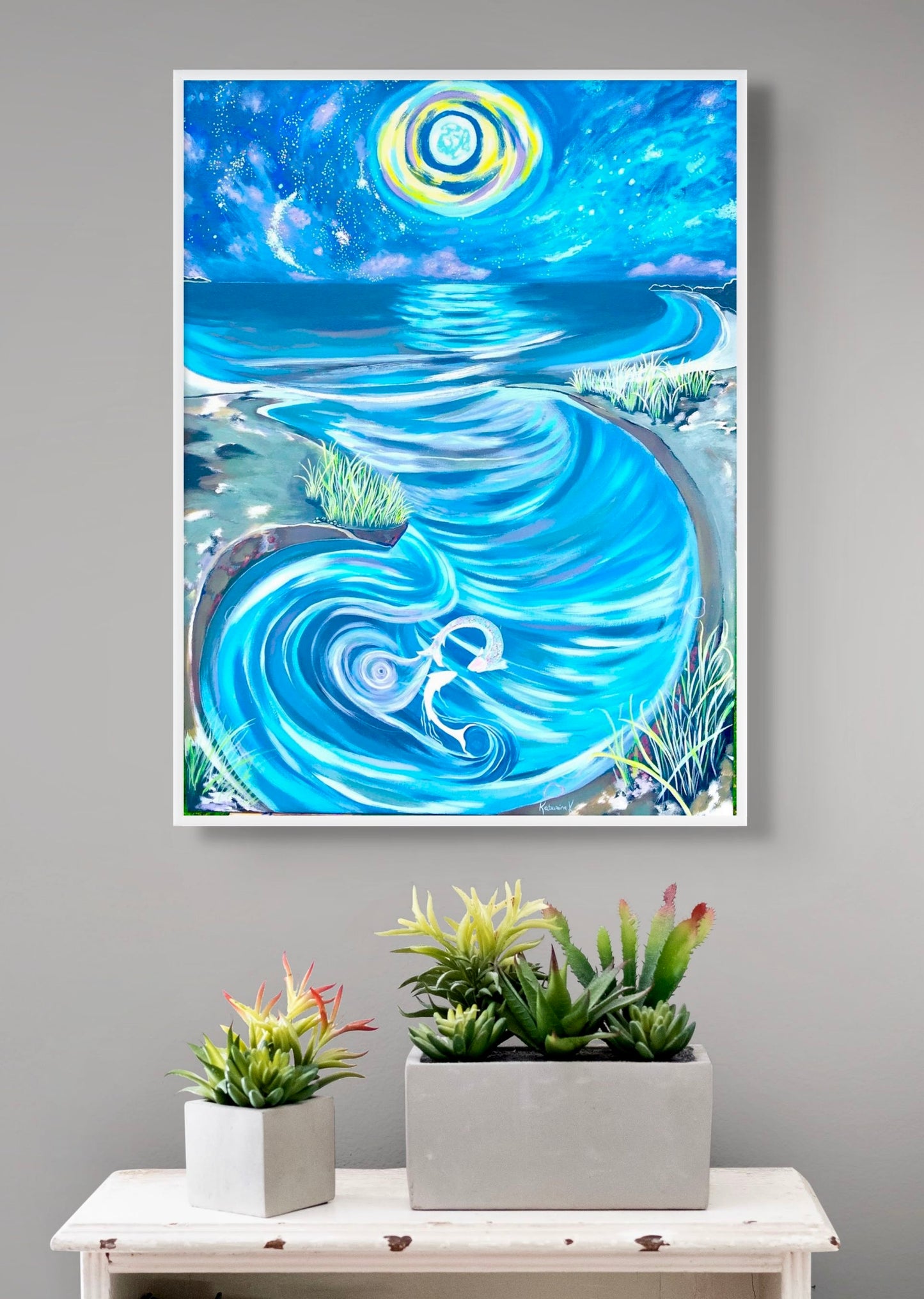 'Swim Of The Night Souls' canvas print