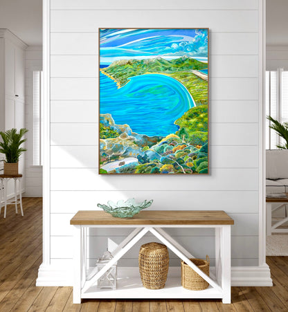 'Wineglass Bay Holiday' canvas print