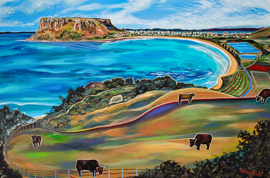 'The Cows Are Happy' canvas print