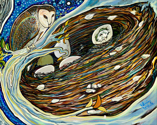'Midnight Miracle' canvas print