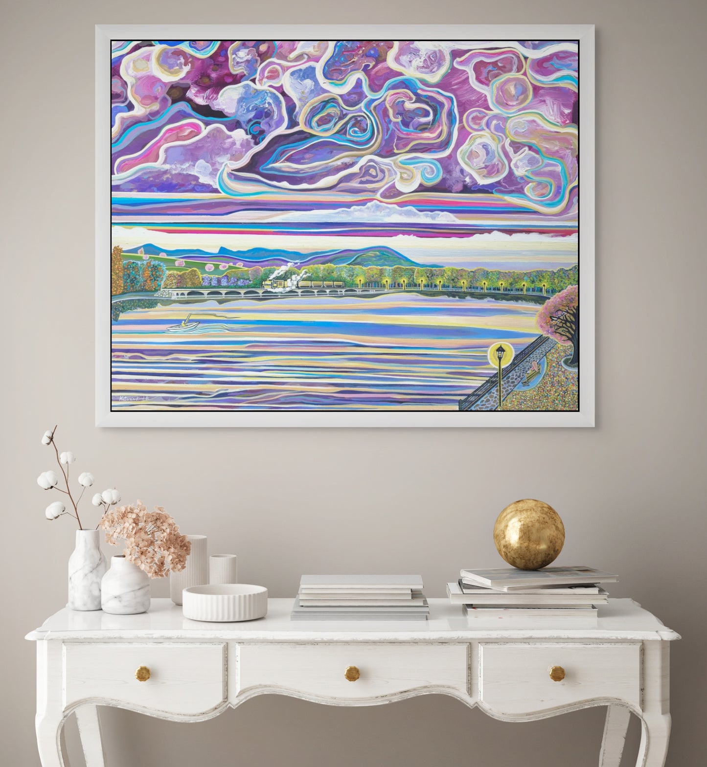'Riverside Romance' Canvas Print
