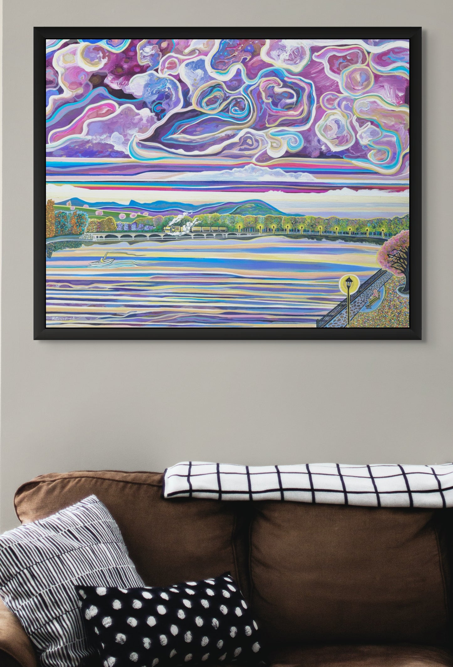 'Riverside Romance' Canvas Print